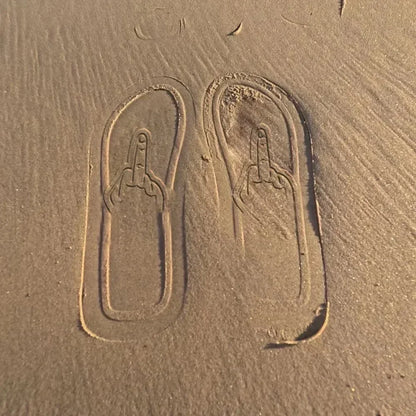 Middle Finger Flip Flops